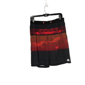 4/$25 ZeroXposur Swim Trunk Mens Medium Red Swim Suit Lined Board Shorts Stretch